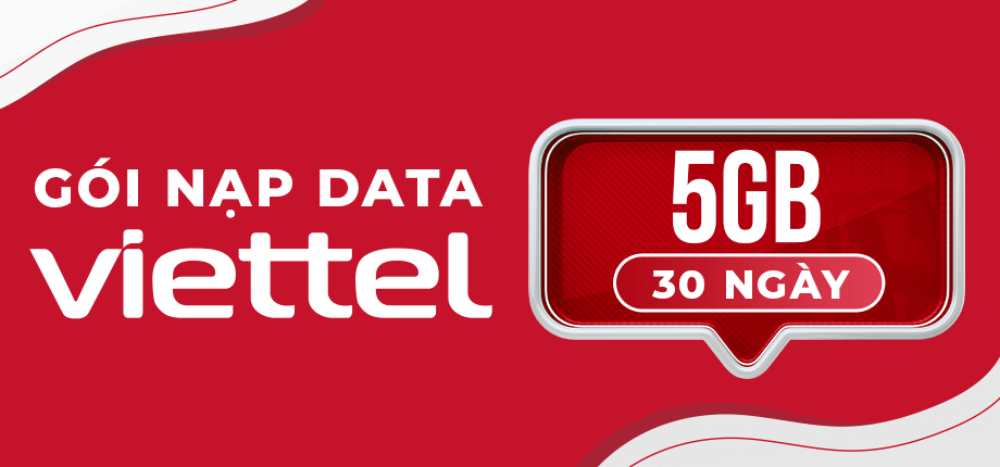 Gói nạp Data Viettel 5GB ( 30 ngày )